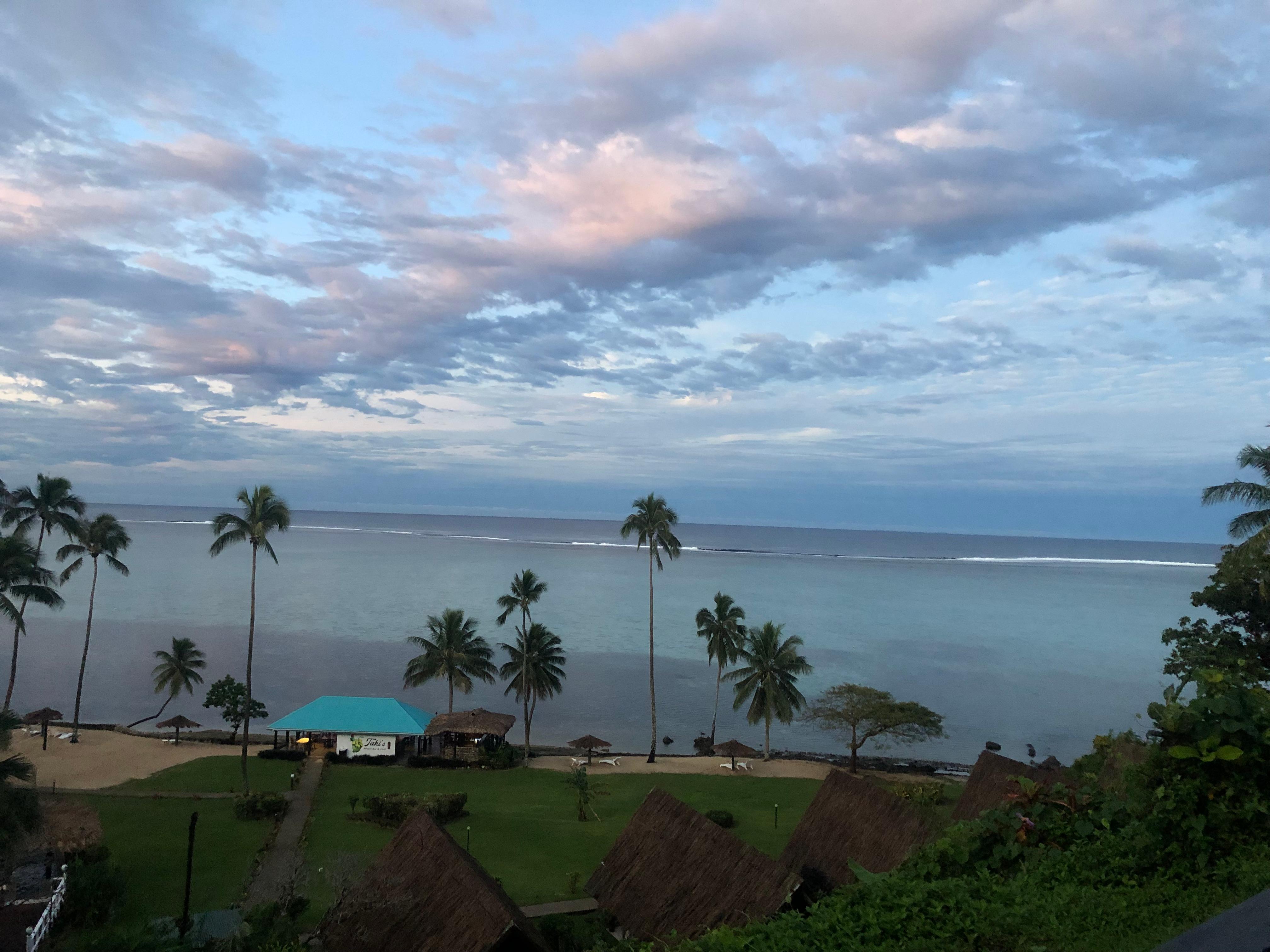 The resort from the hilltop