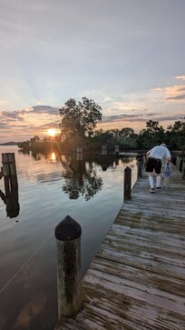 Dock at sunset