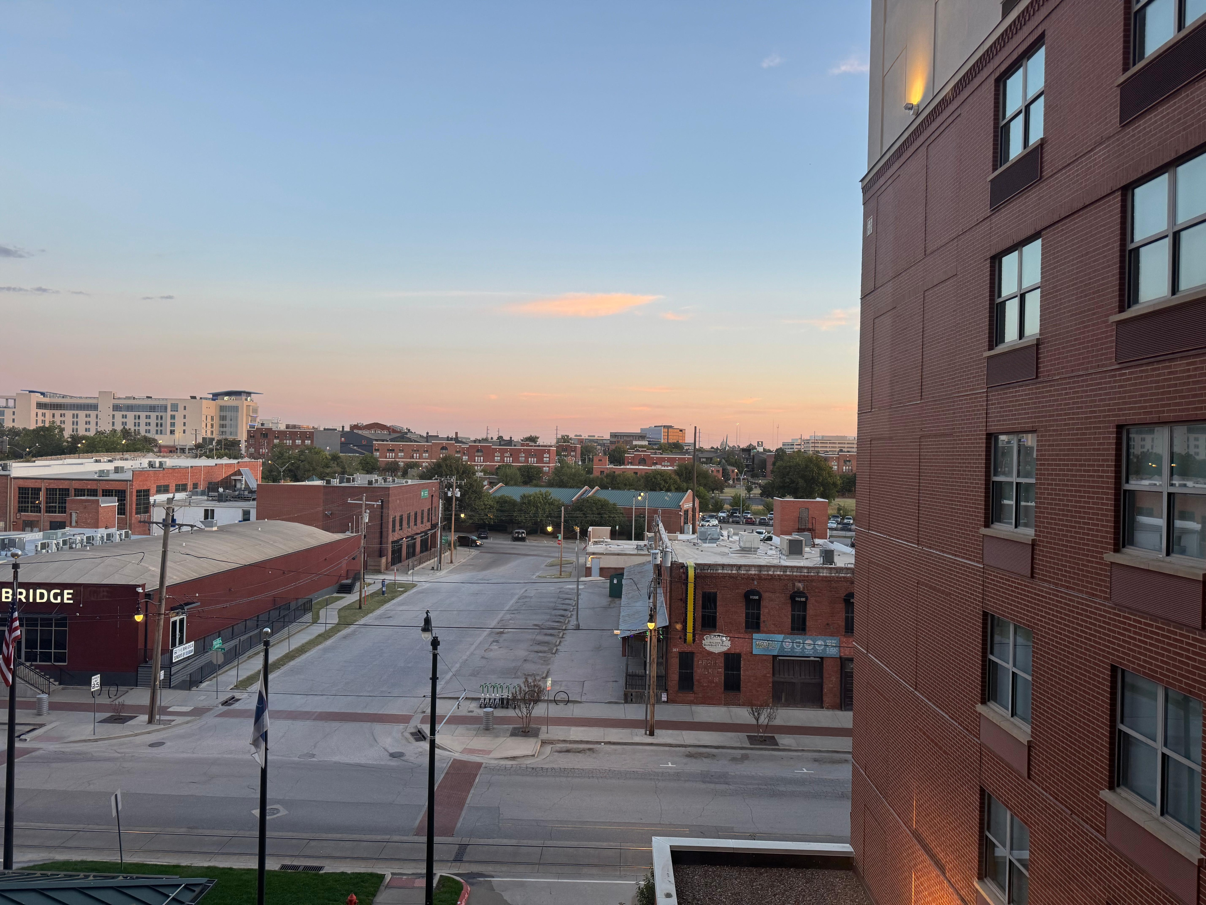 Looking out of our window towards OKC.
