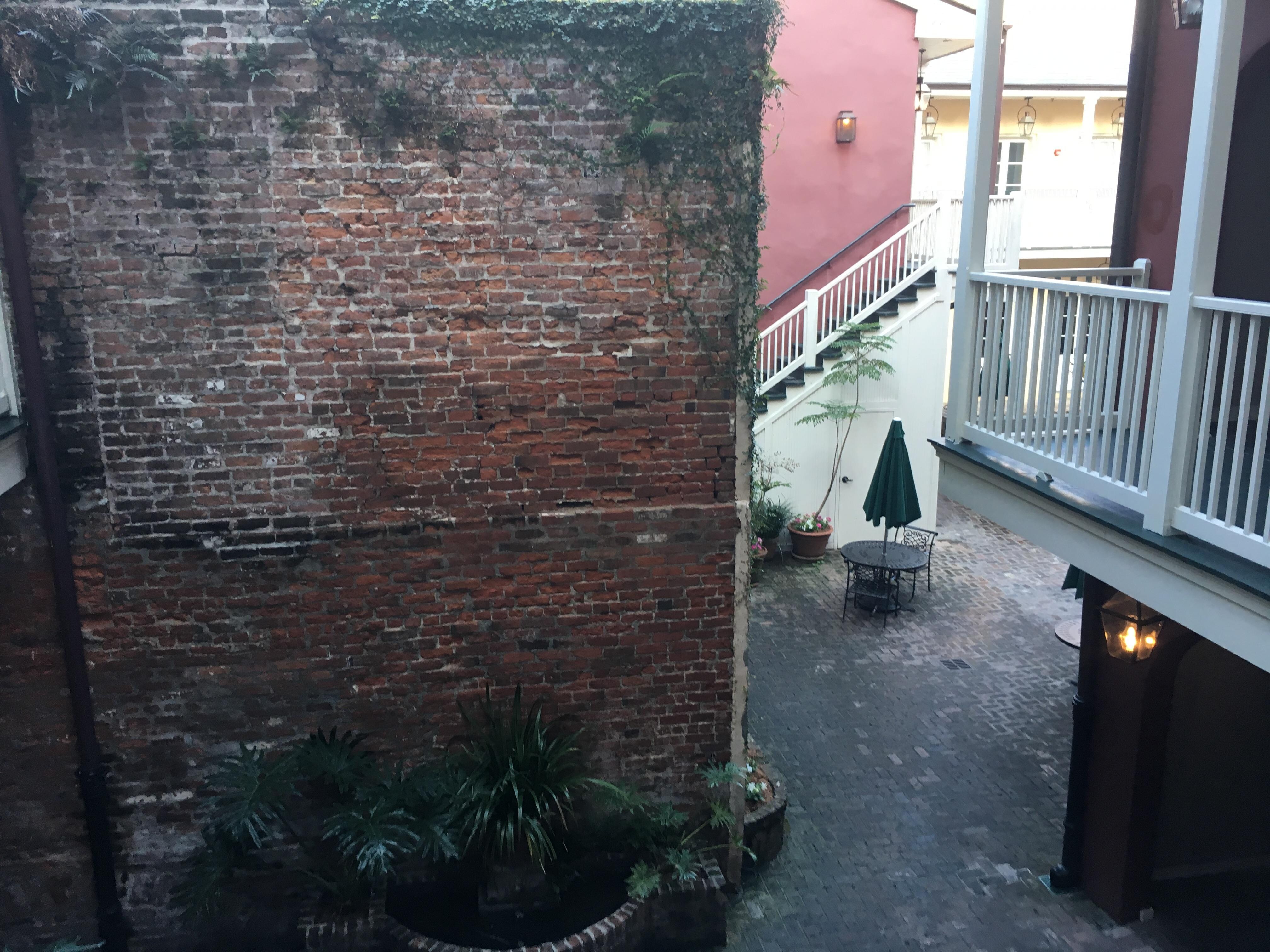 Our room overlooked the courtyard