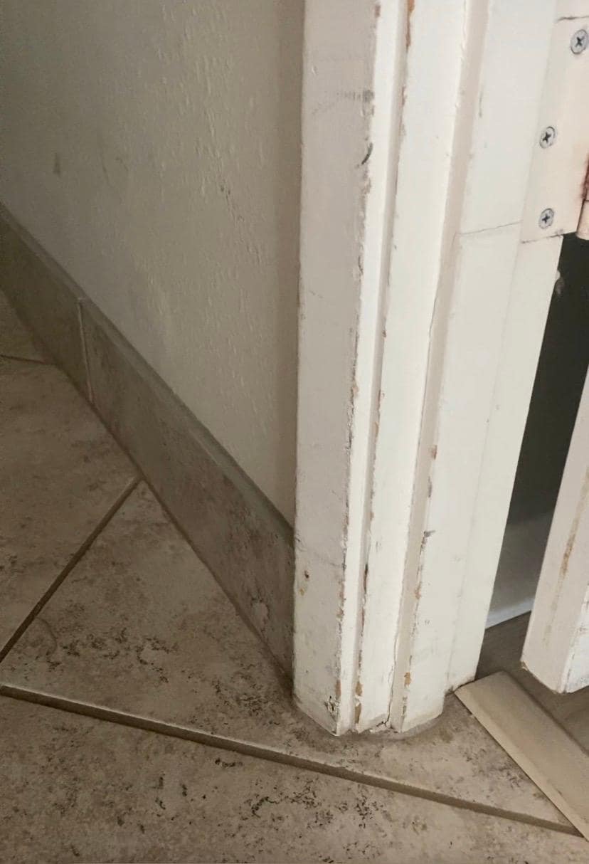Dirty door trim