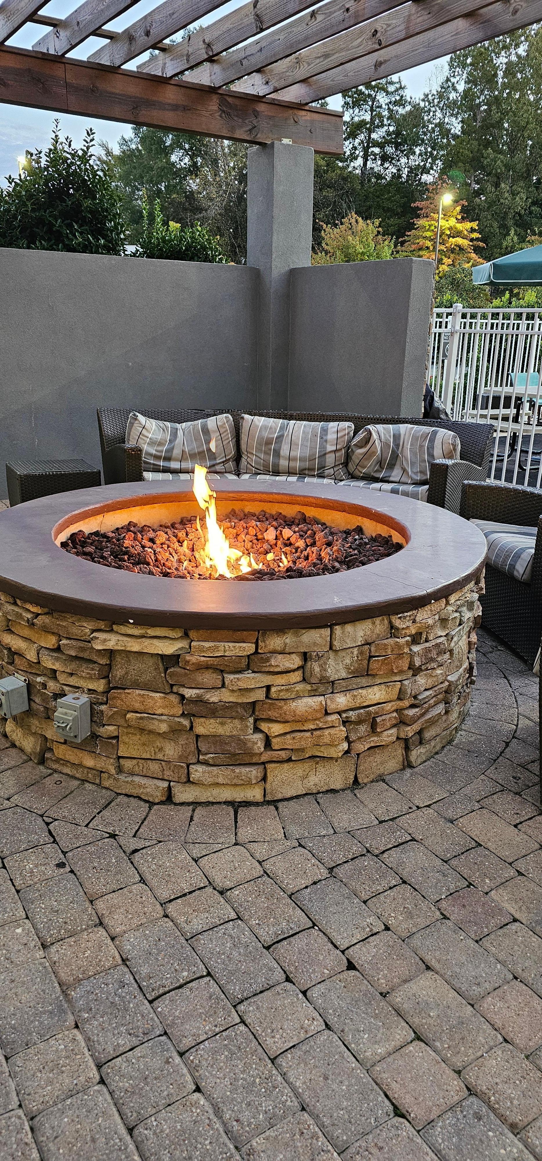 Loved the fire pit outside. 