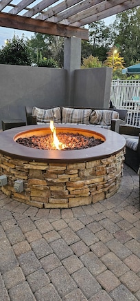 Loved the fire pit outside.