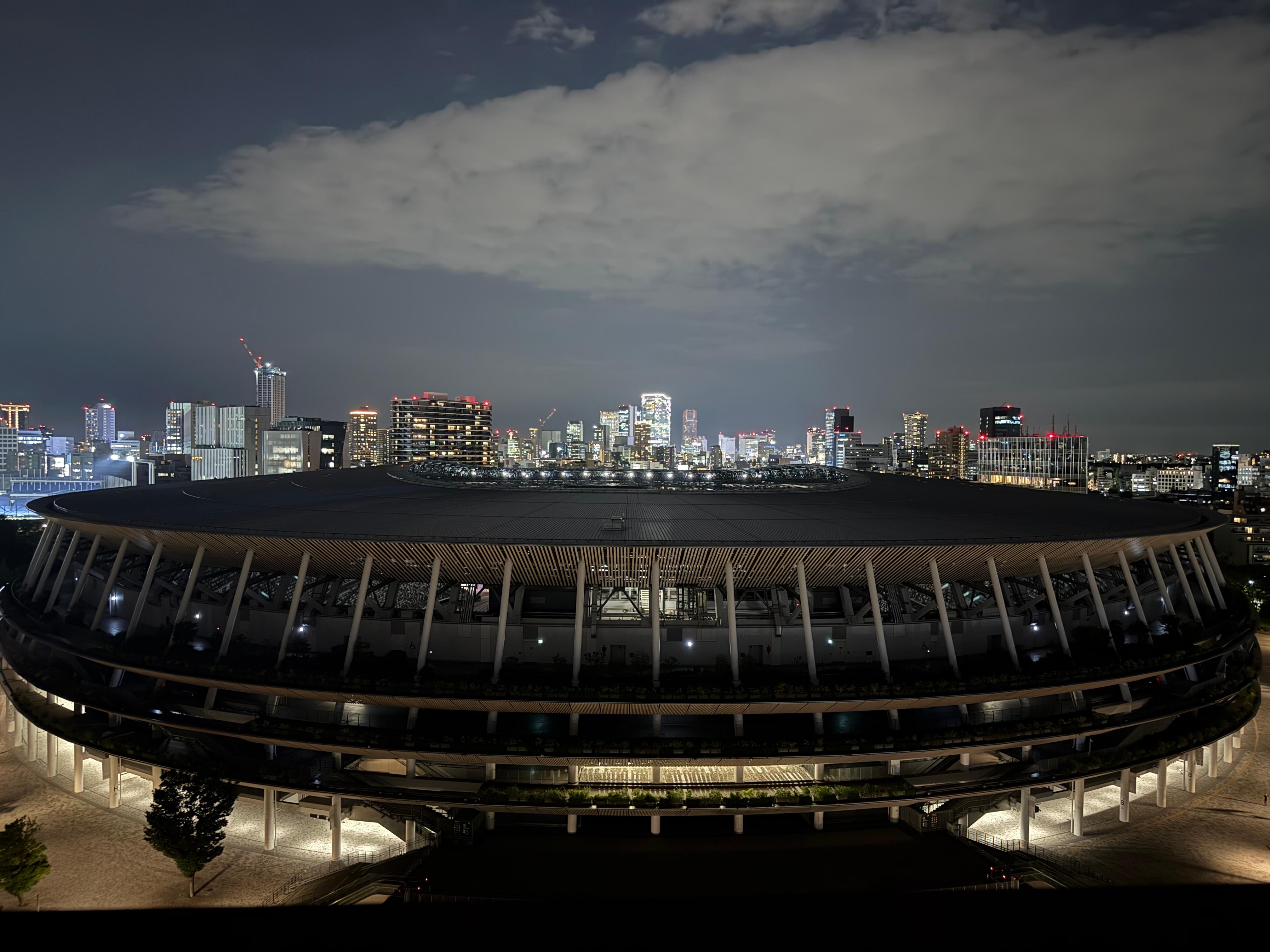 View from rooftop lounge of the Tokyo Stadium