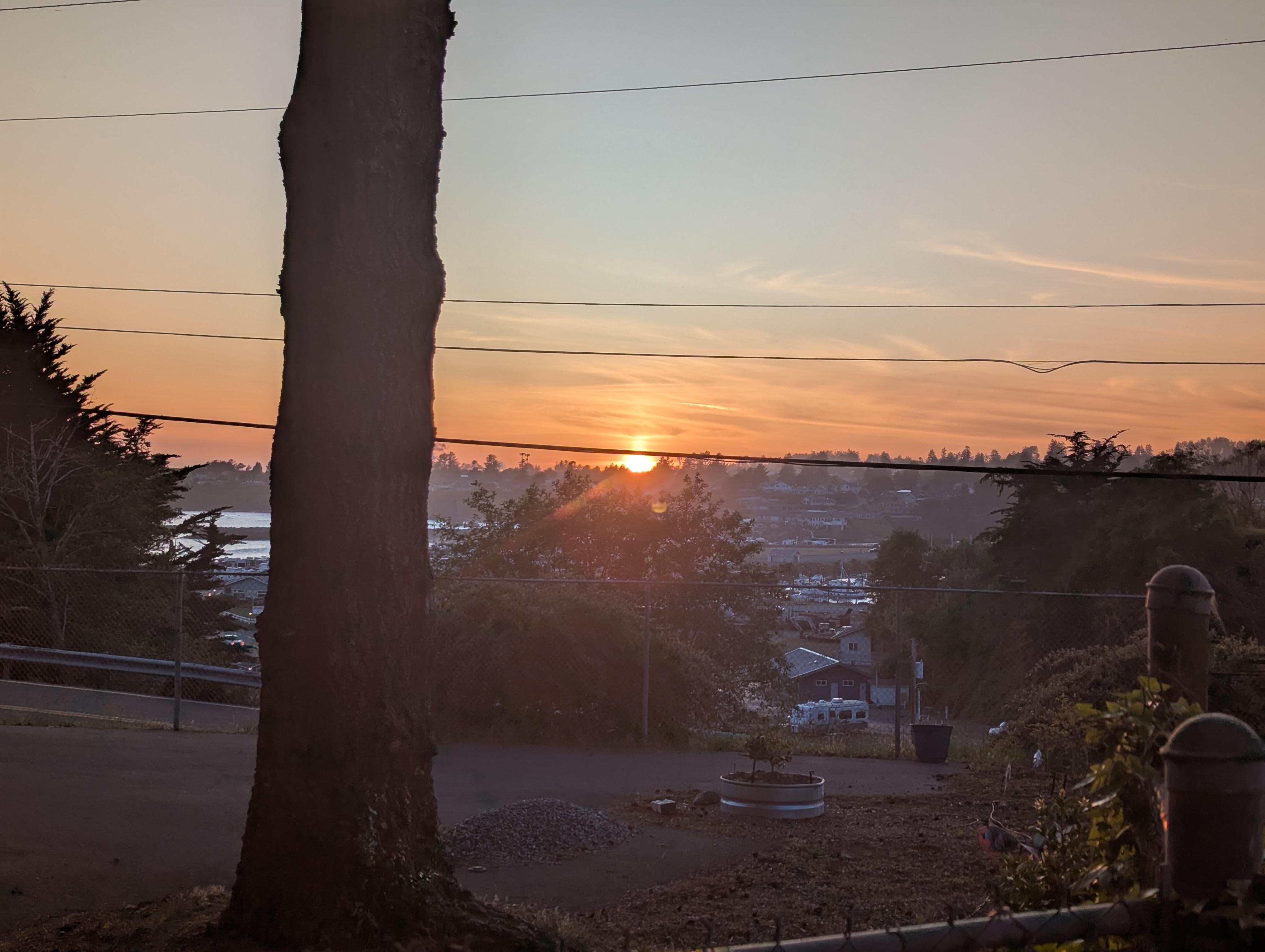 Sunset from the back porch!