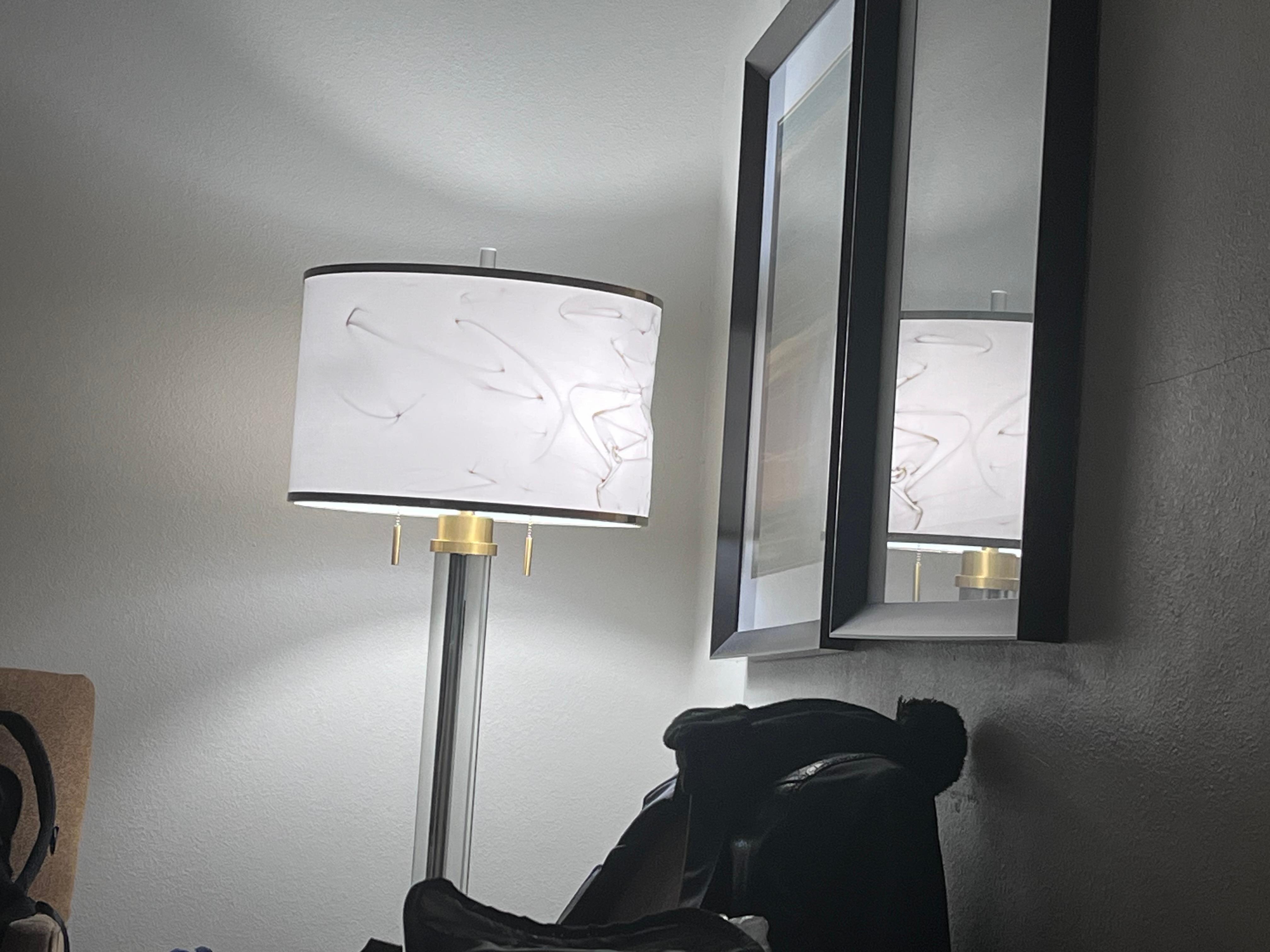 Light fixtures were crumbled up 