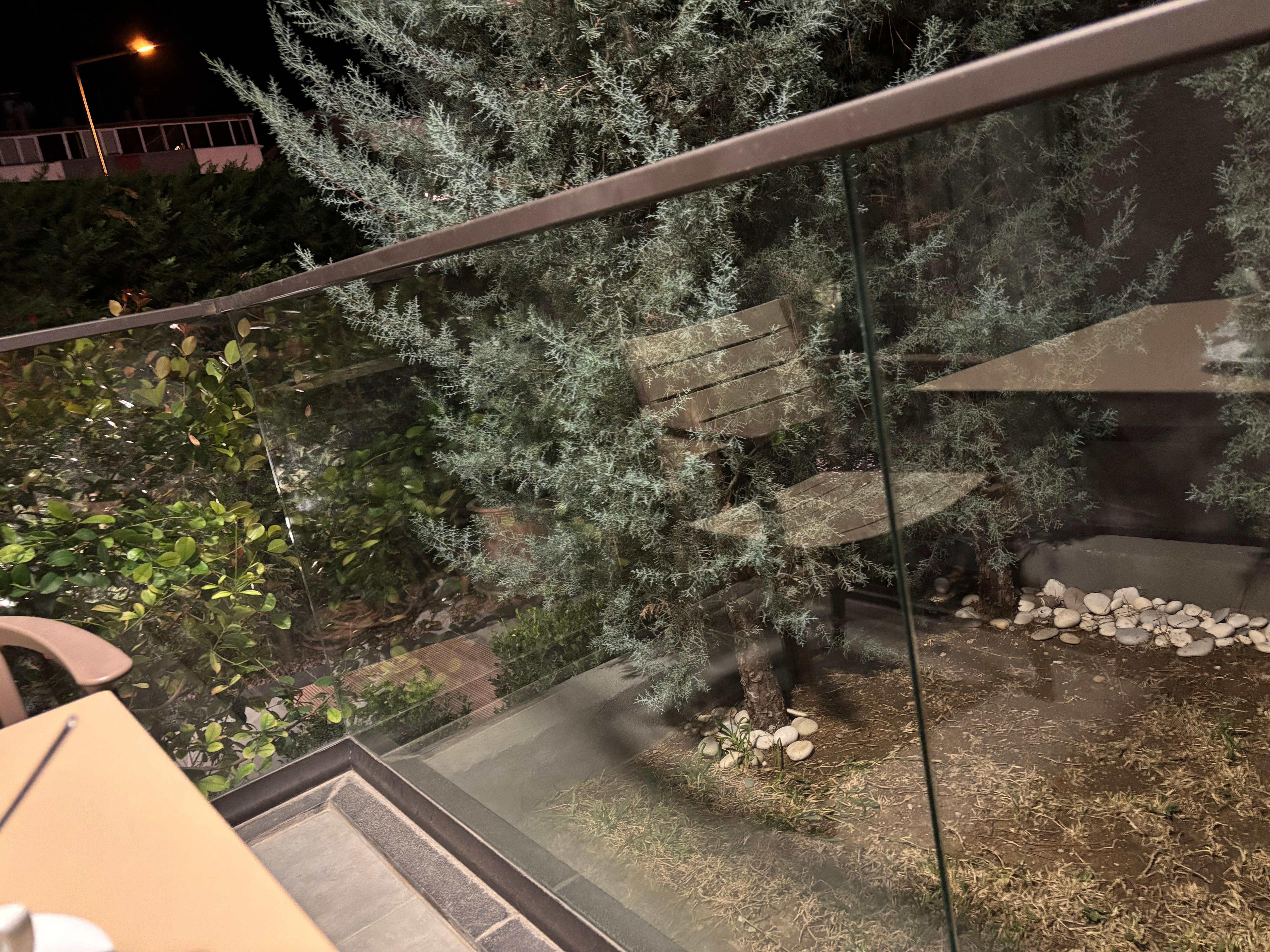 Look how clean even balcony glass is on both sides. 