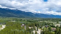 Drone shot taken from above the cabin