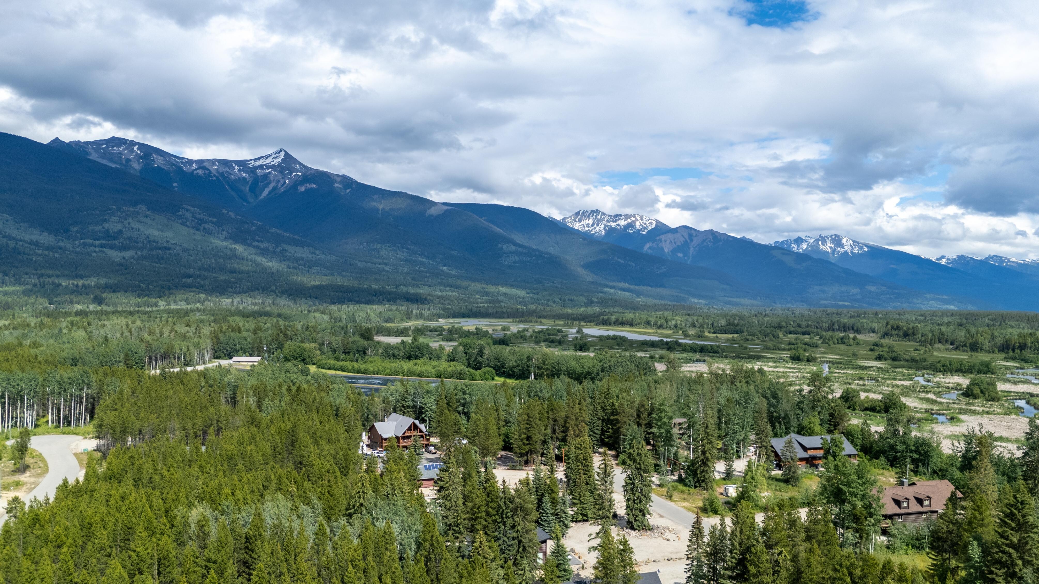 Drone shot taken from above the cabin