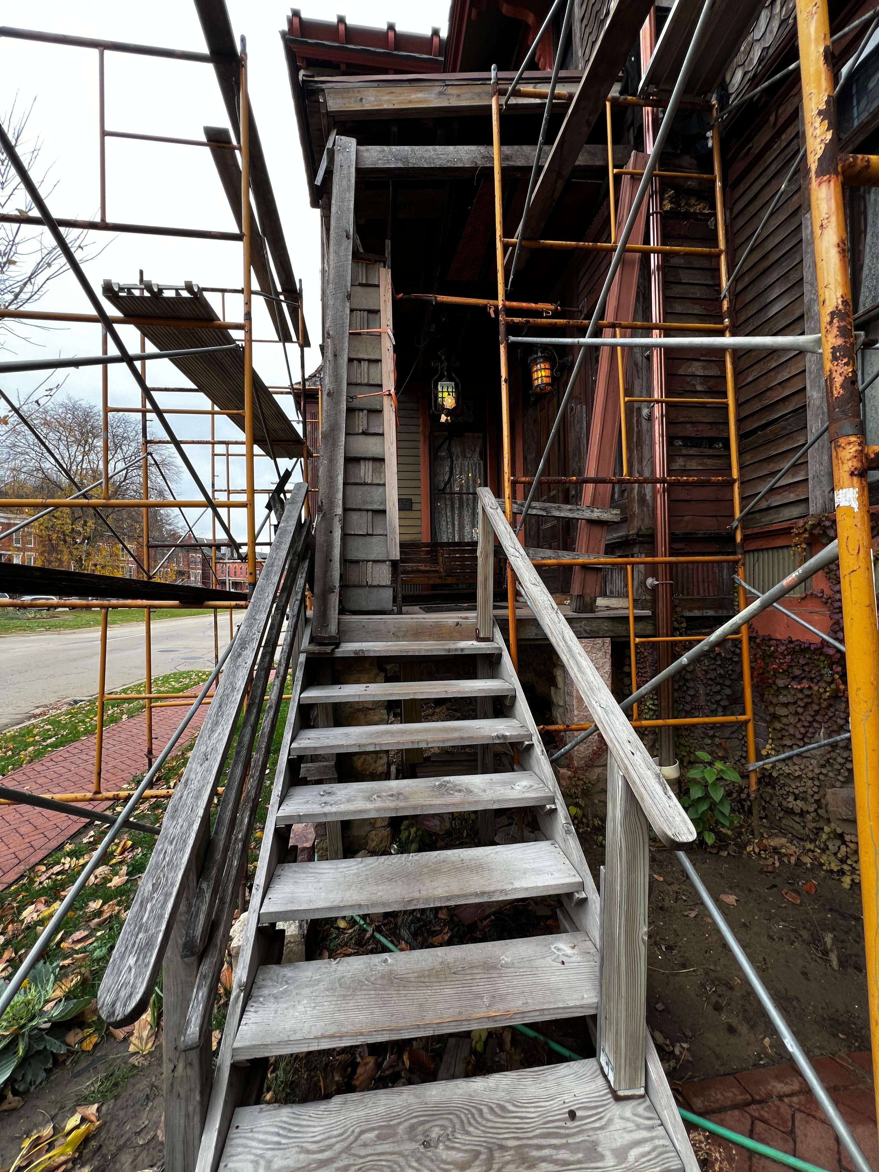 Stairs to the front door