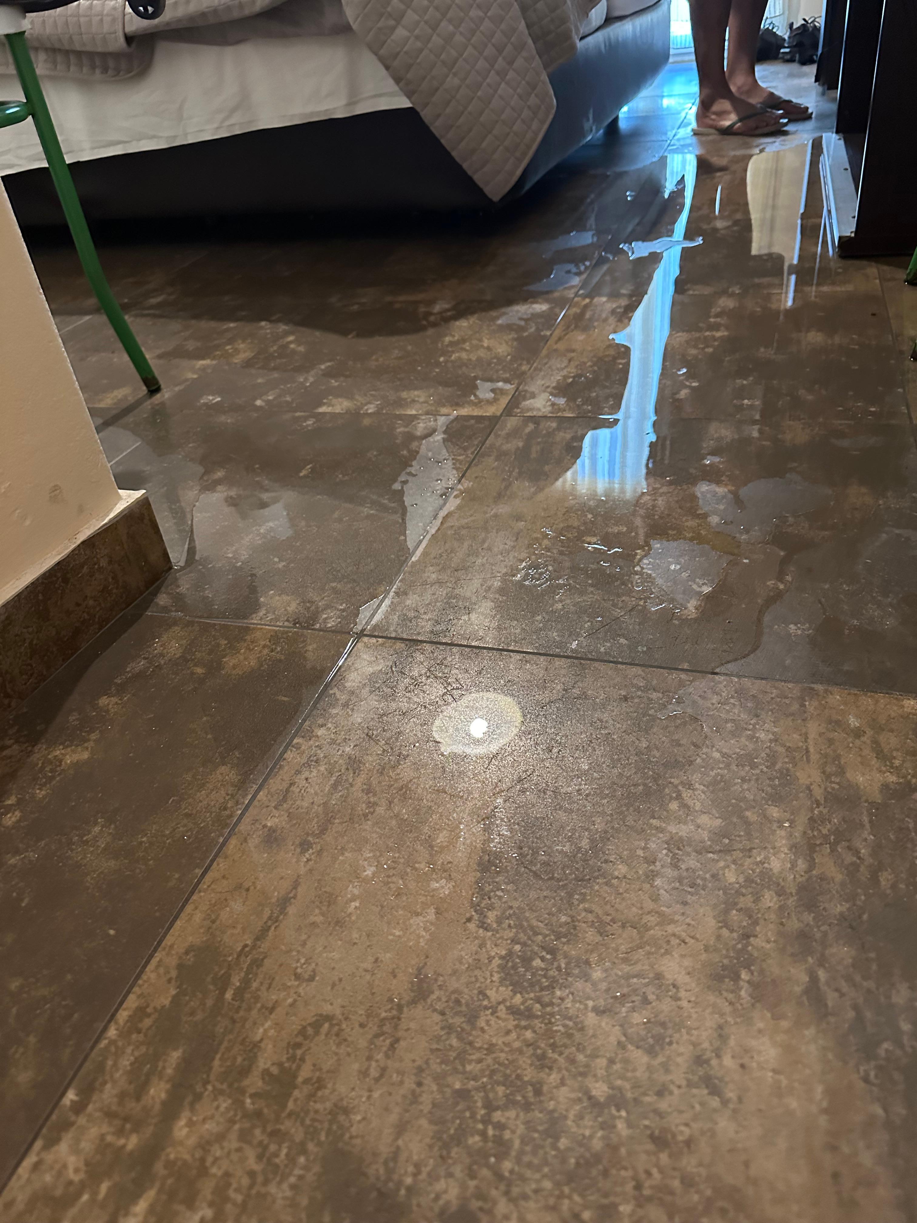 flooded floor