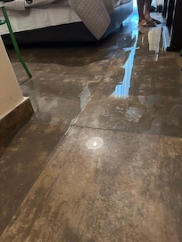 flooded floor