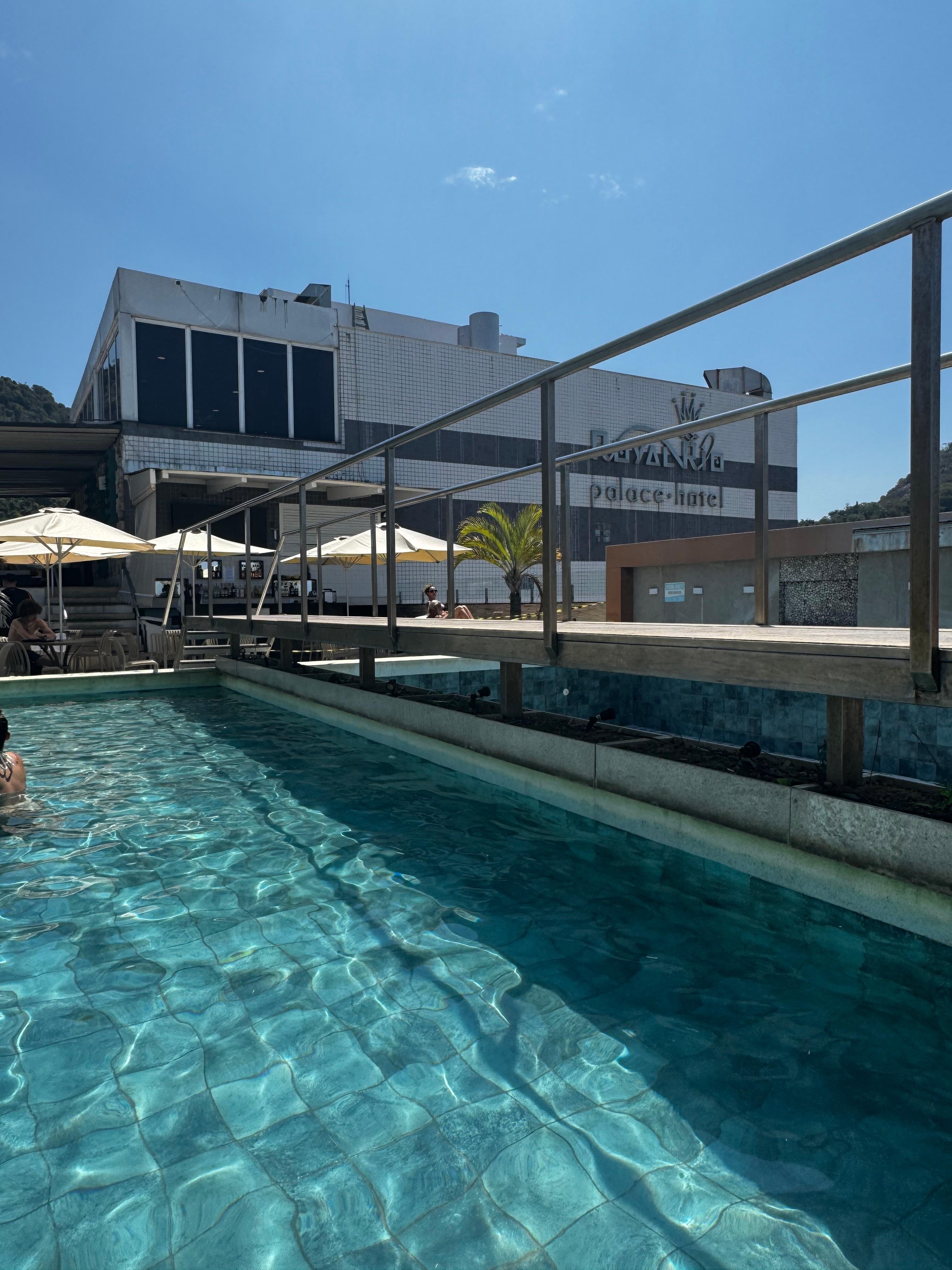 Área da piscina