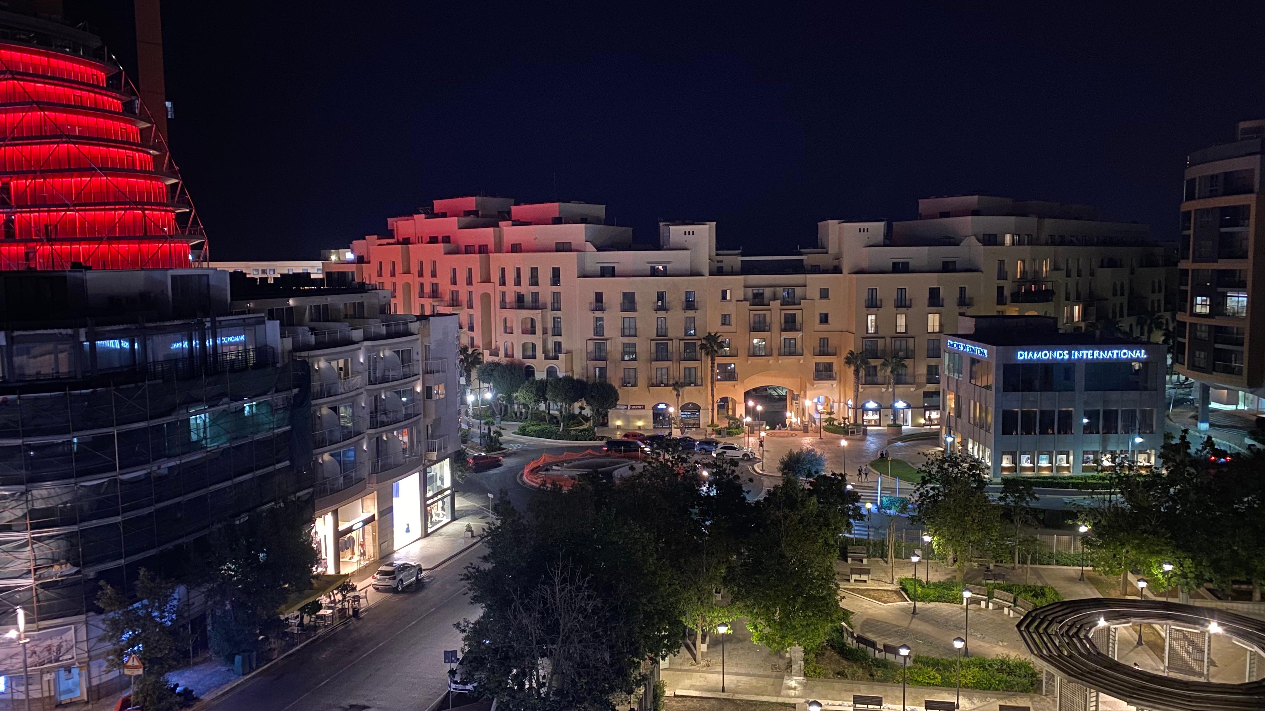 View from the rooftop bar. 