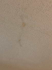 Cracked and leaking ceiling