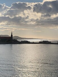 From our room’s tiny window