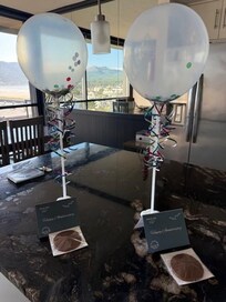 A sweet anniversary gift upon arrival. Look at the views in the background though!