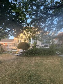 Broken steps and deck falling apart