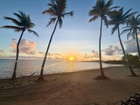 Sunrise each morning.