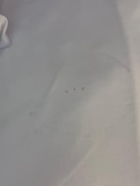 blood stains on pillow
