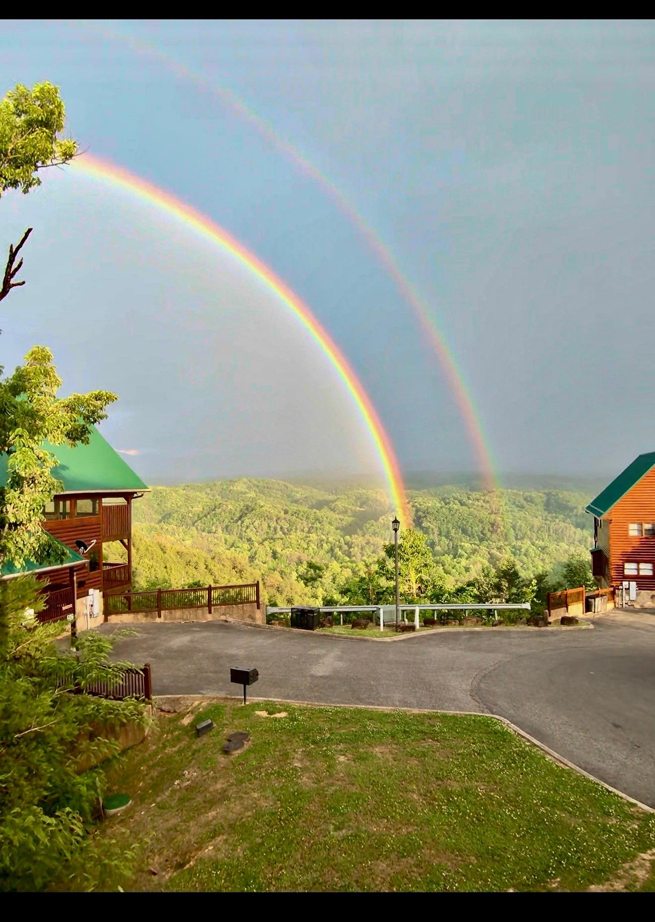 This rainbows form before a rainfall. It was just amazing.(It’s not A.I.)