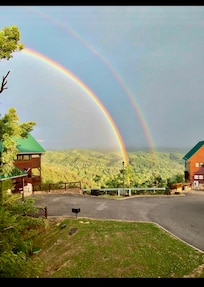 This rainbows form before a rainfall. It was just amazing.(It’s not A.I.)