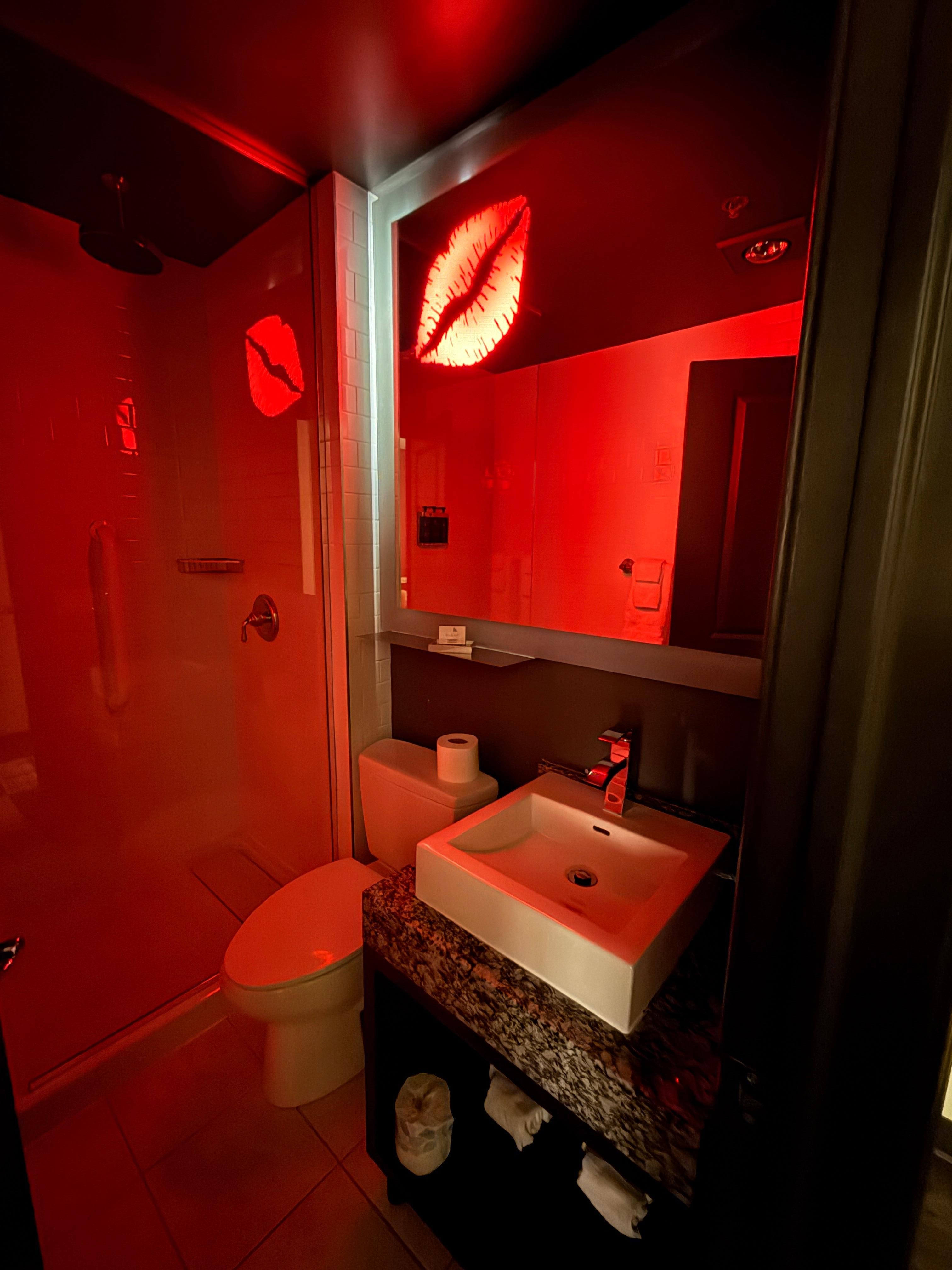 Bathroom mirror with night light ;)