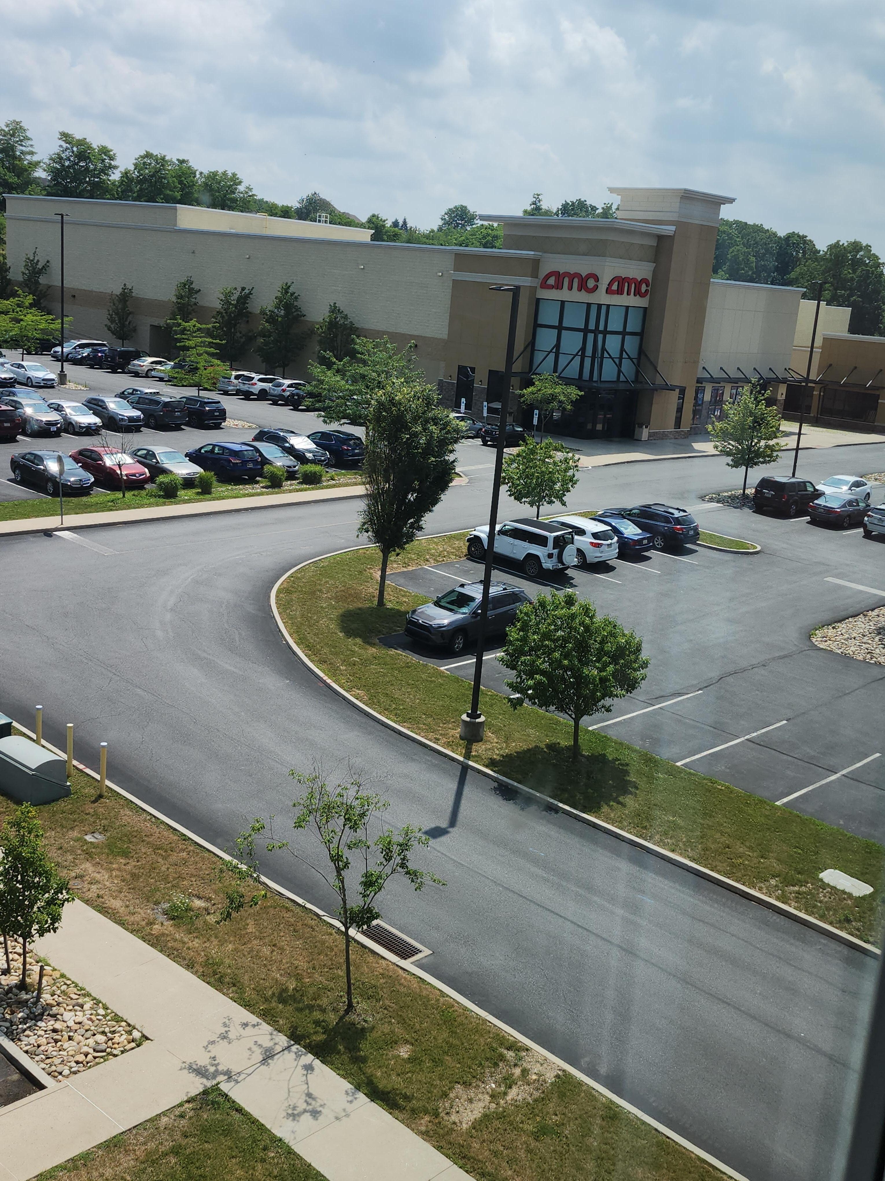 The AMC was right across the parking lot.