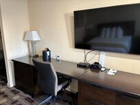 BIG tv and work desk