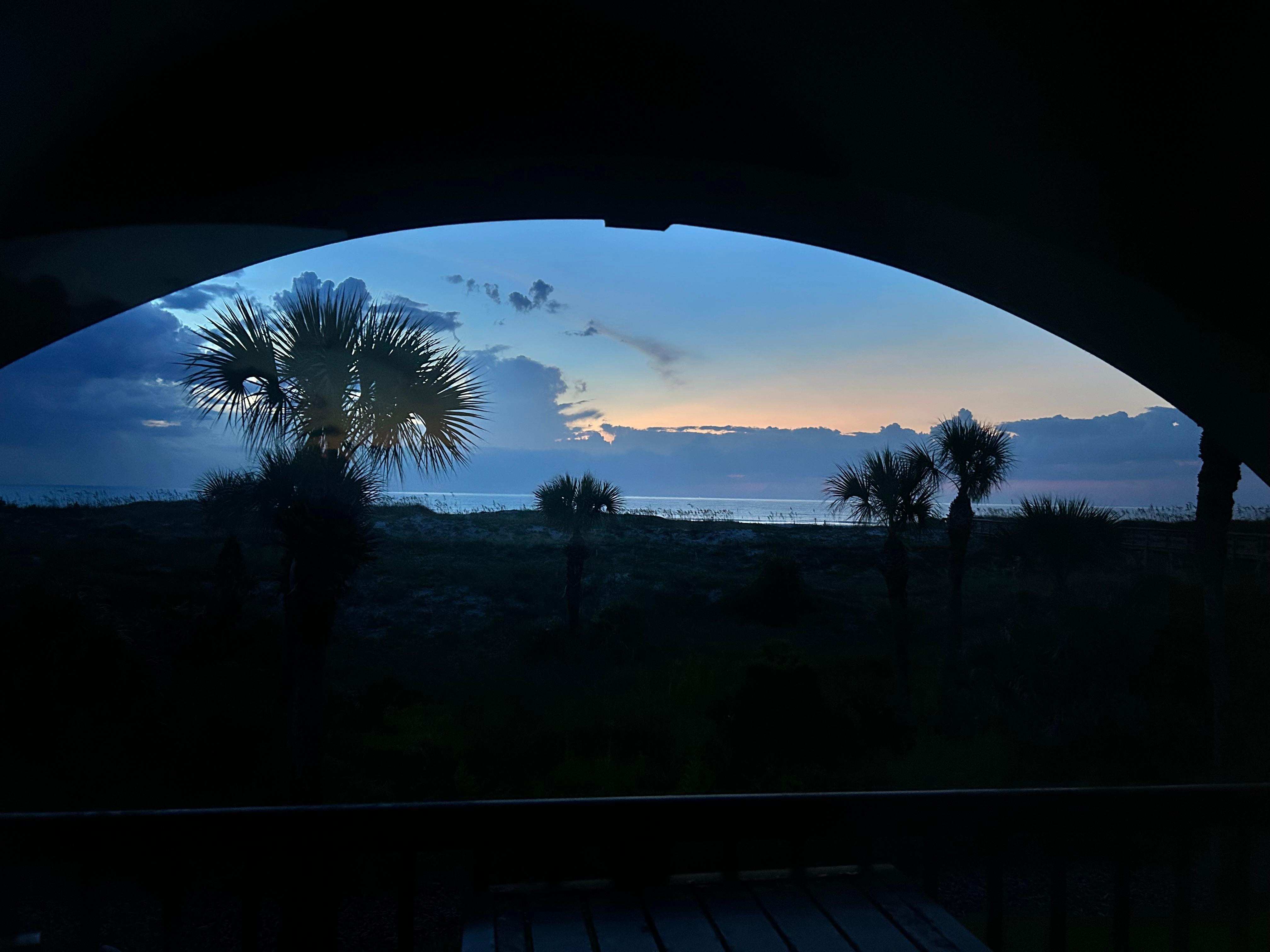 Sunrise on a cloudy morning but still beautiful and peaceful 