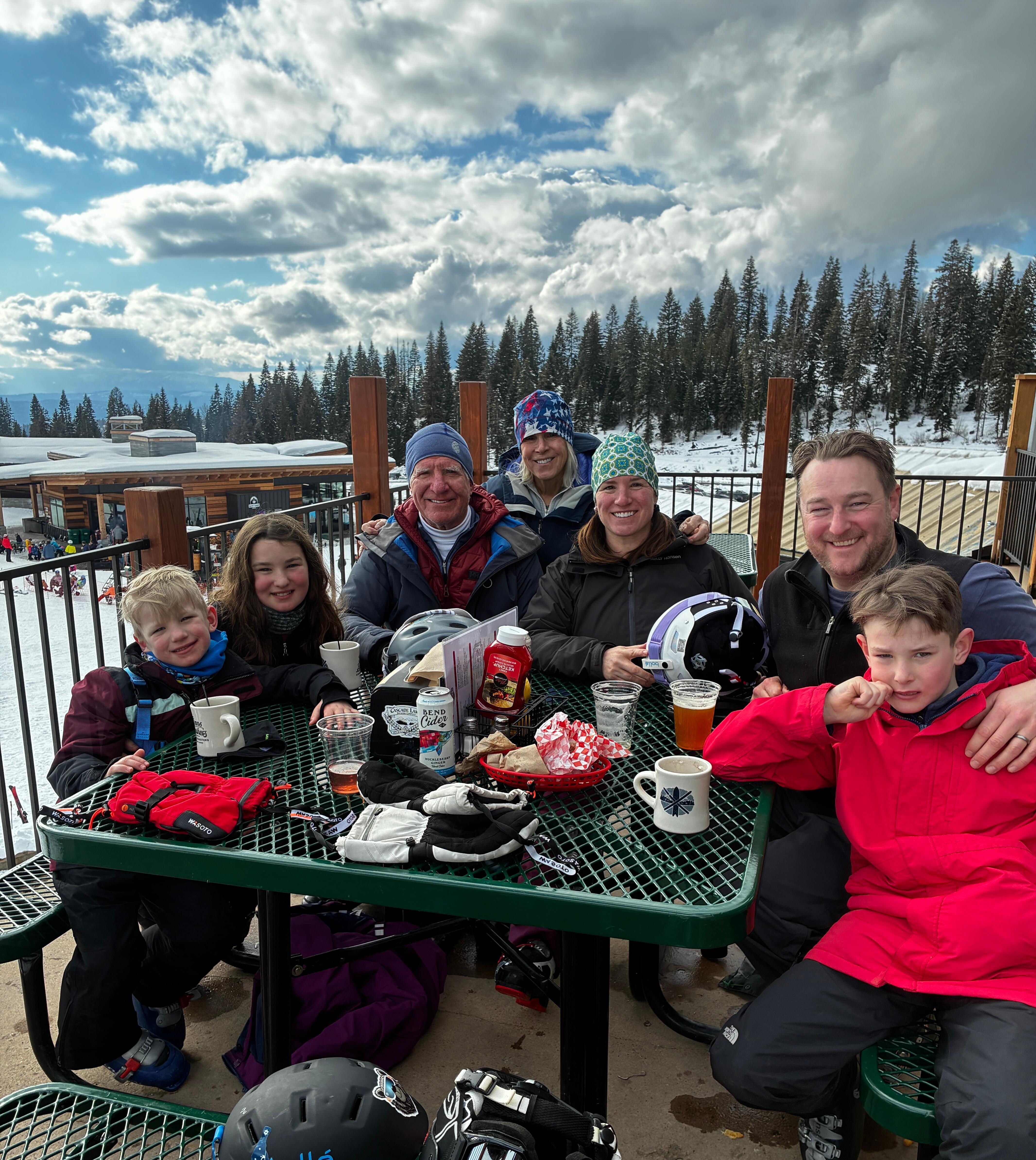 We skied three days with good snow!