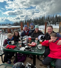 We skied three days with good snow!