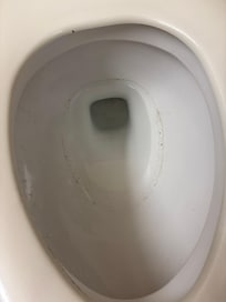 Dirty toilet when checking in.