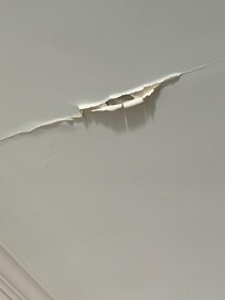 Bedroom celling peeling