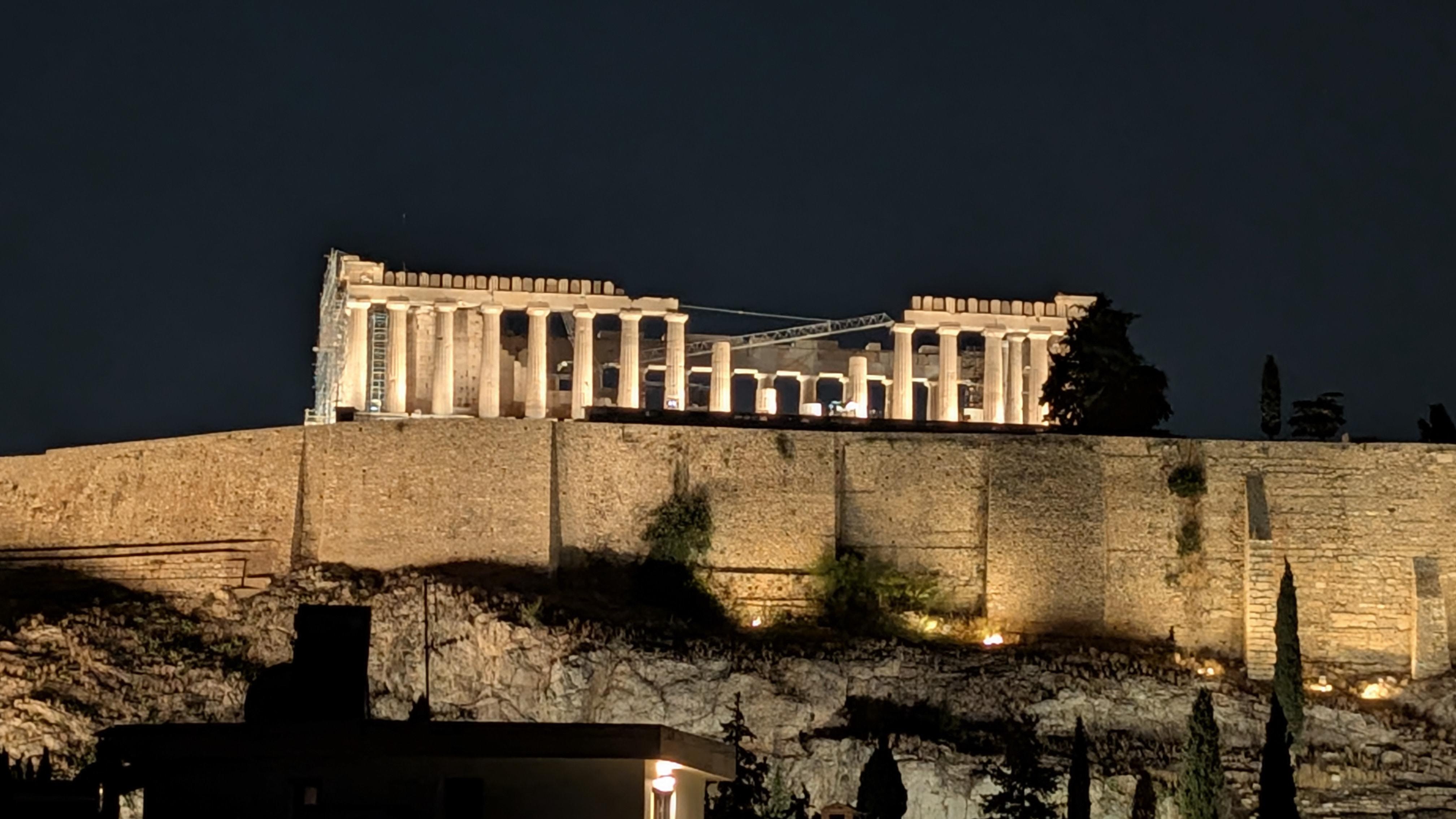 The Acropolis from our private balcony
