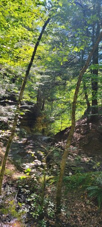 Upper waterfall cliff
