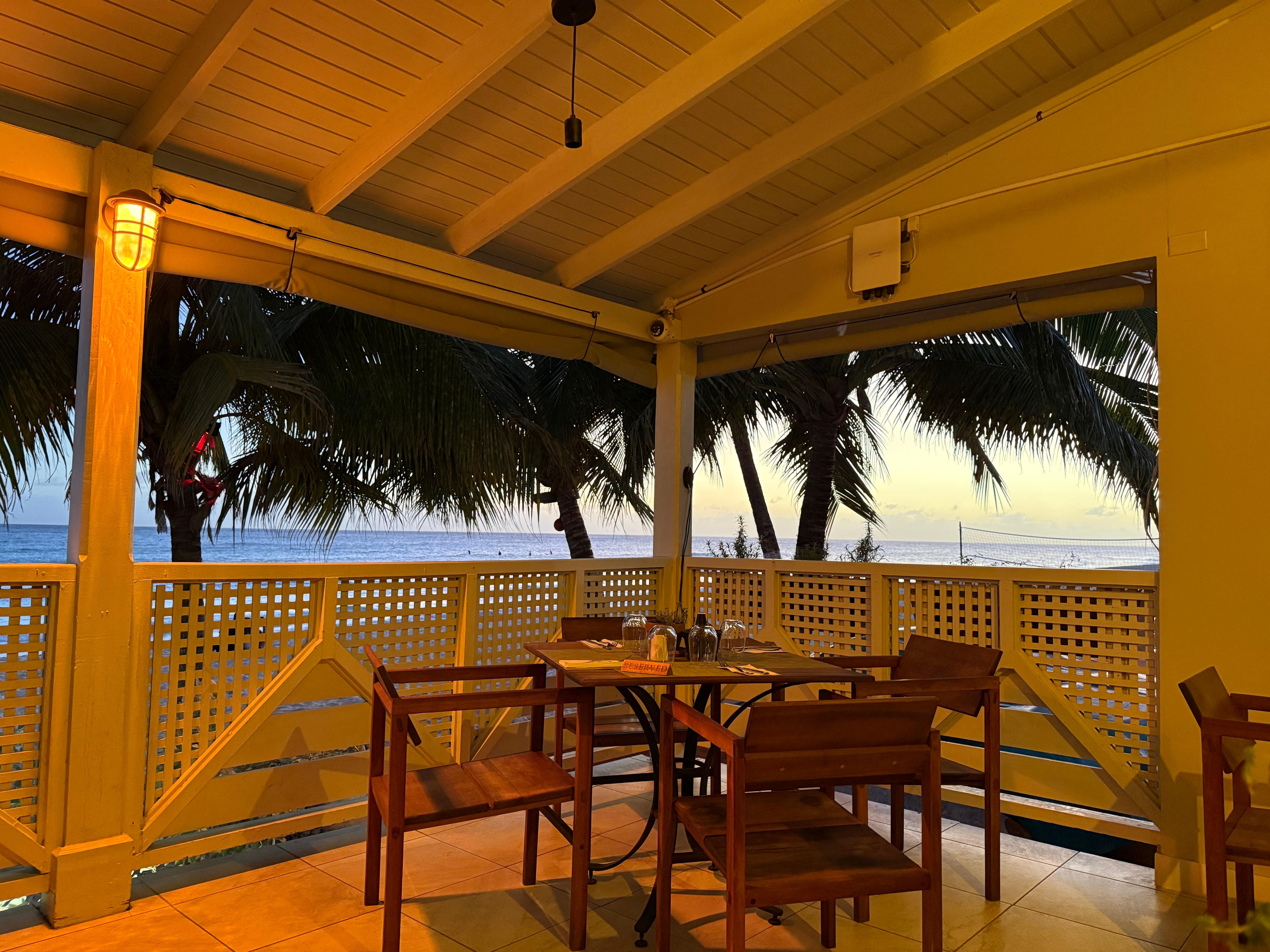 View from the restaurant