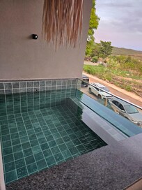 Piscina privativa quentinha ❤️