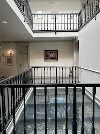 inbetween floors in the common area