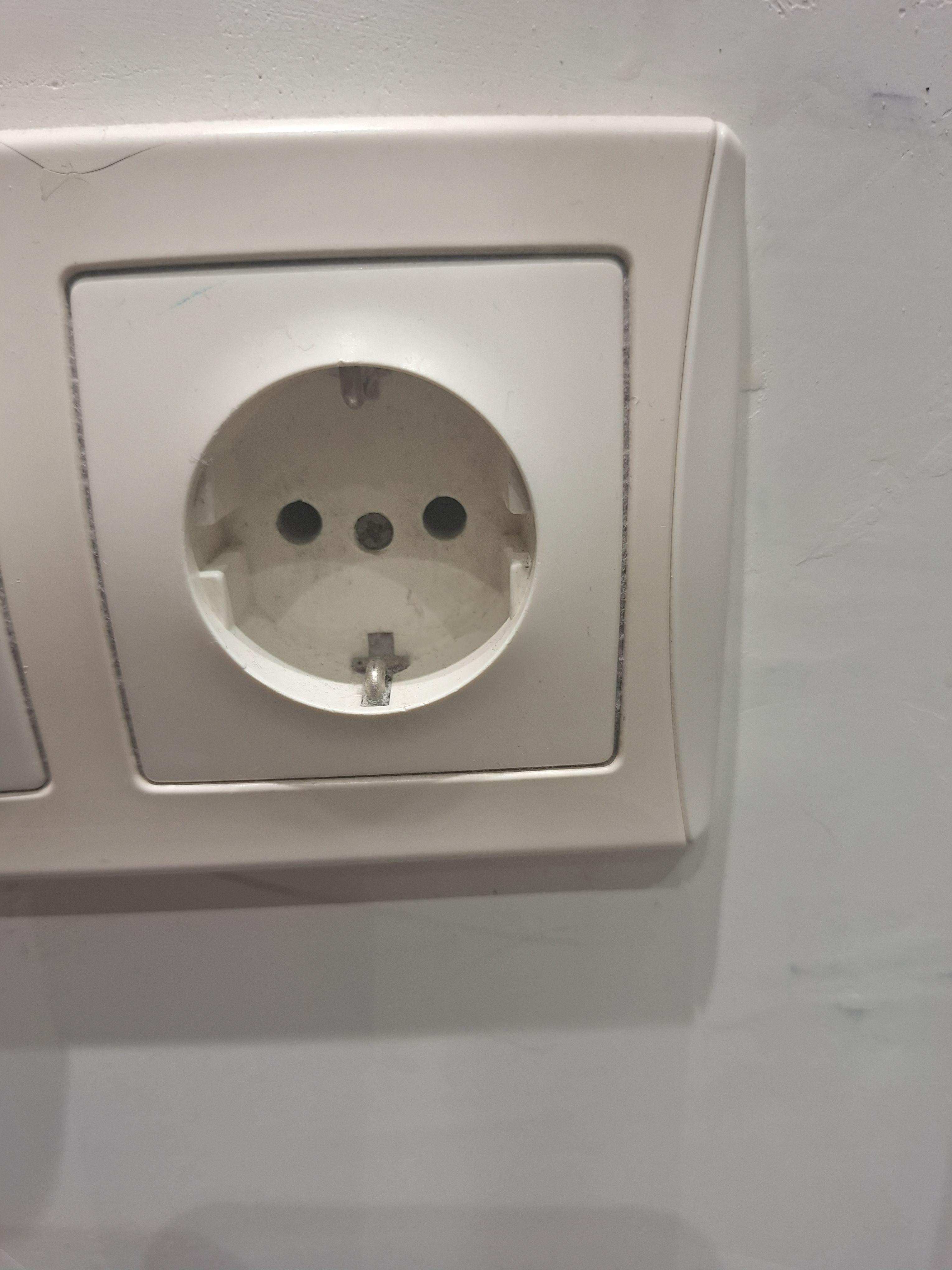 Get a C adaptor if from the states, this is the plug there. You need the adaptor for phone charger, laptop, etc. The hotel offers one, if you ask. 