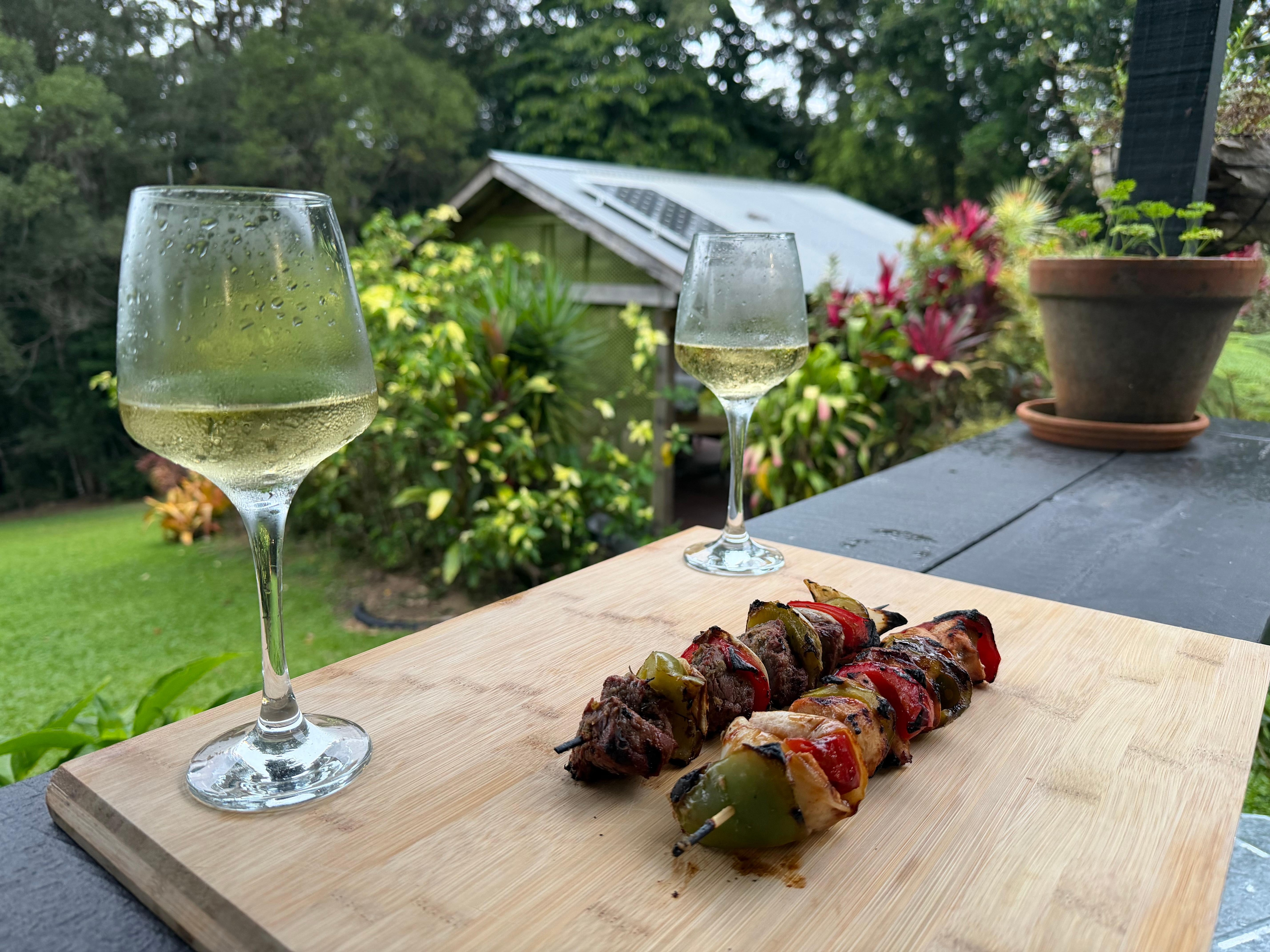 Plenty of room and amenities to cook a full meal. 