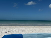 The beach in front of condo