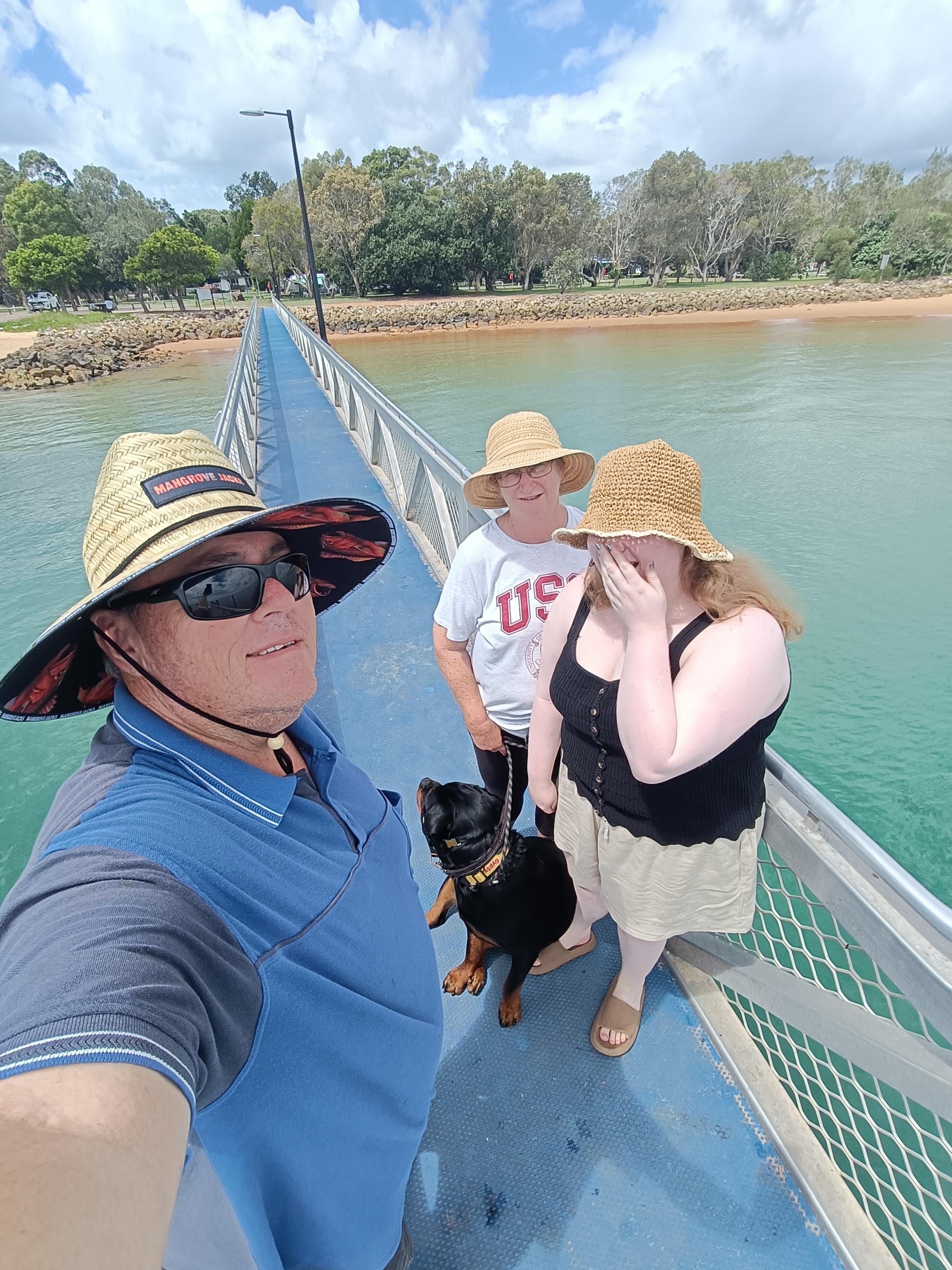 On the jetty at Amity point 