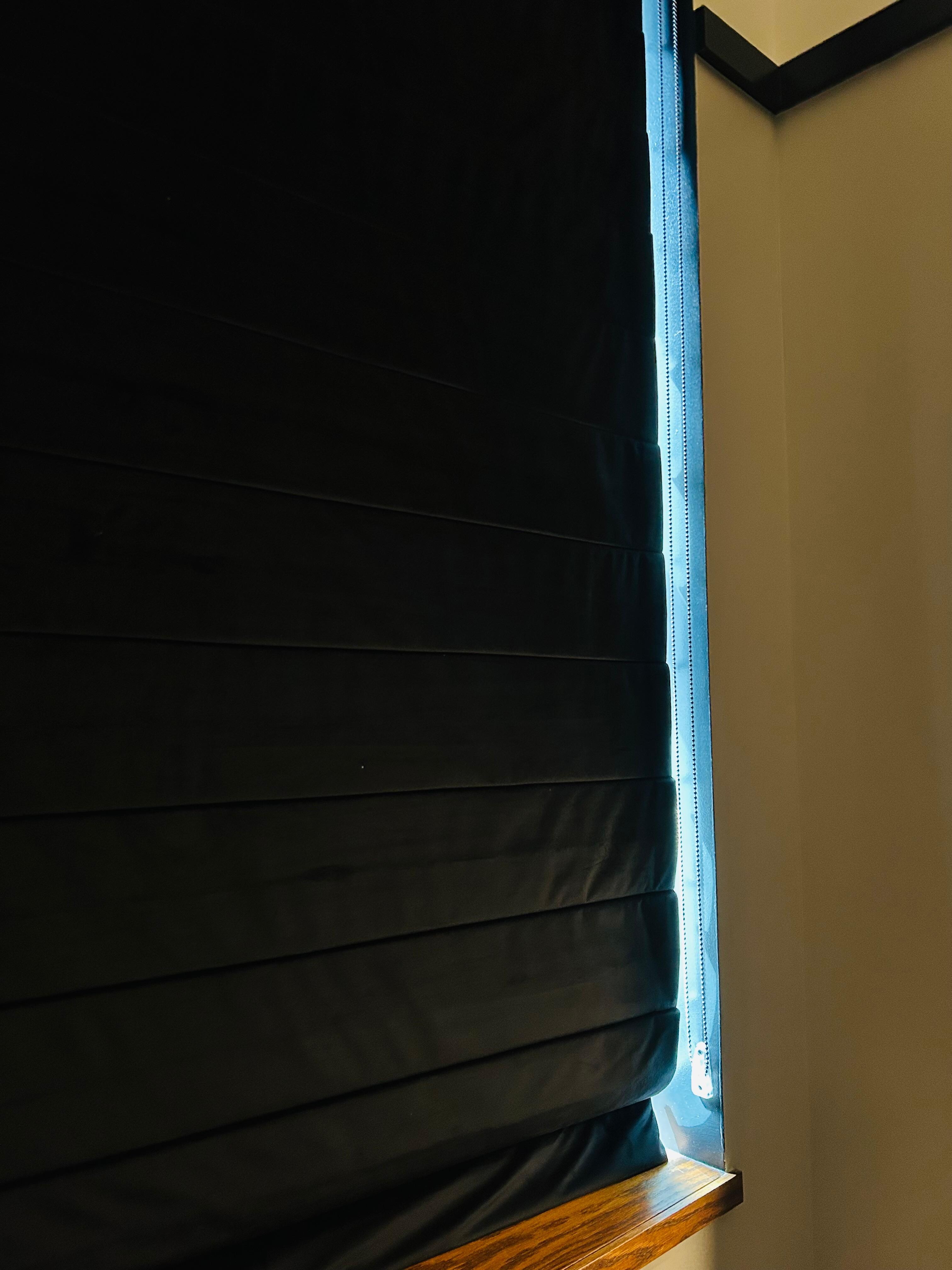 “Blackout” curtains.