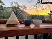 Peaceful morning coffee.