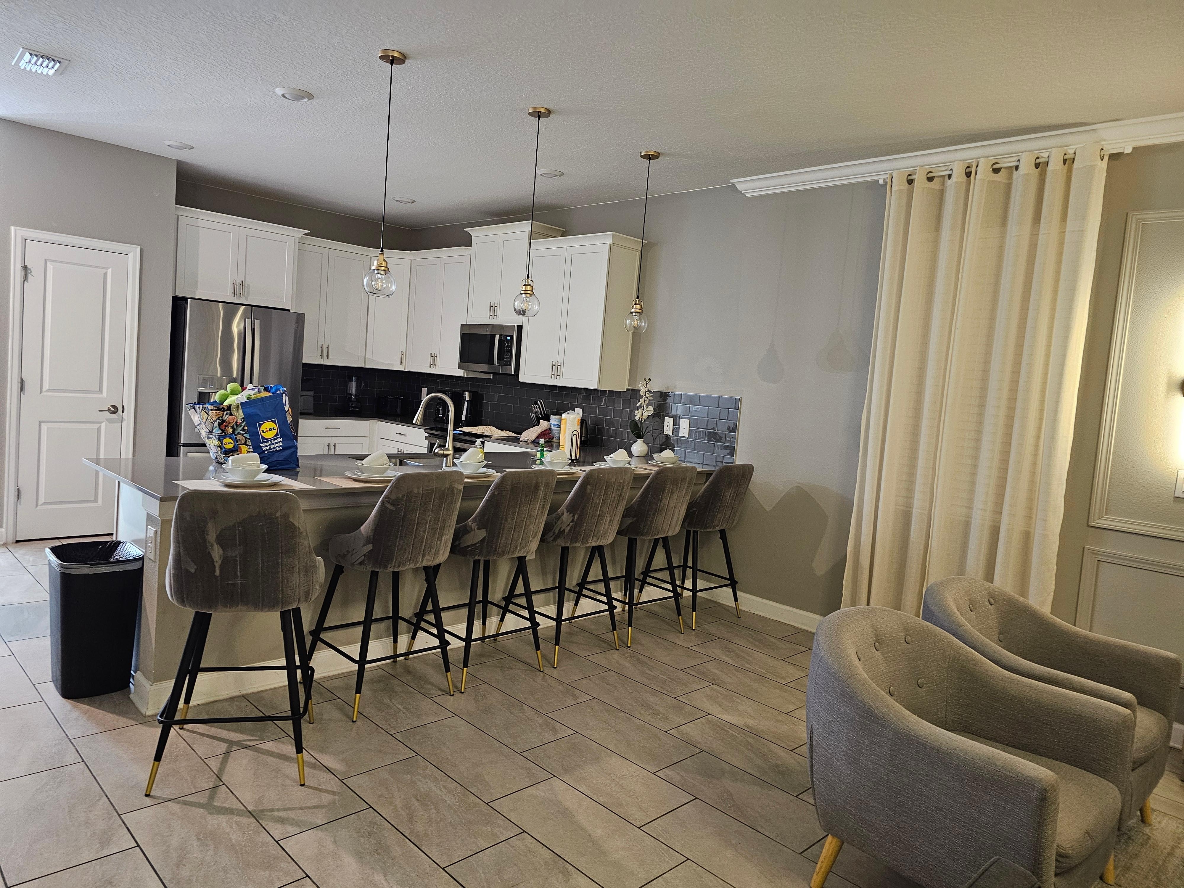 Plenty of seating for eating