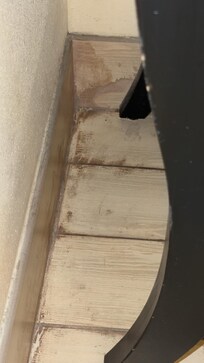 Next to the sink was dirty