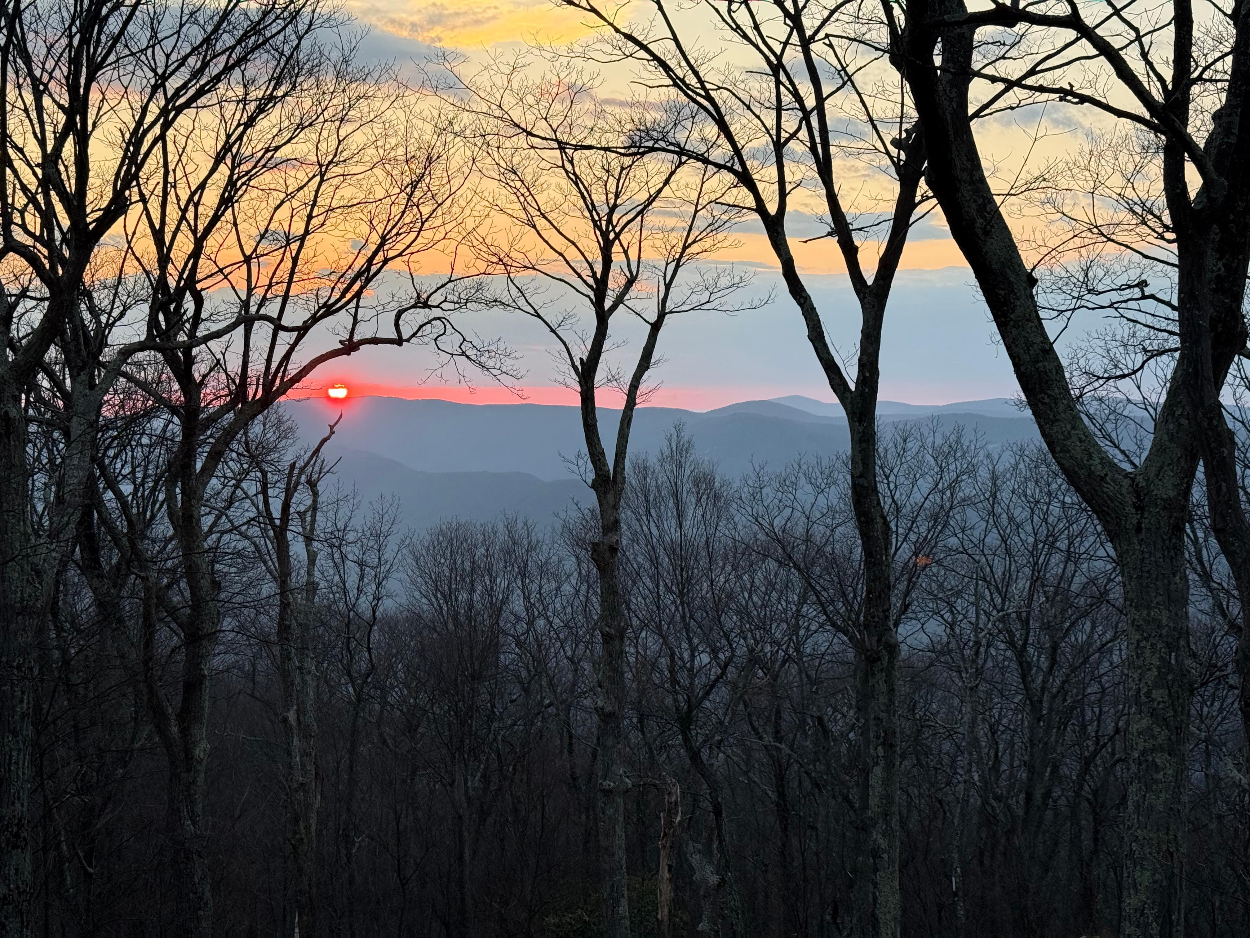 Sunset from the deck