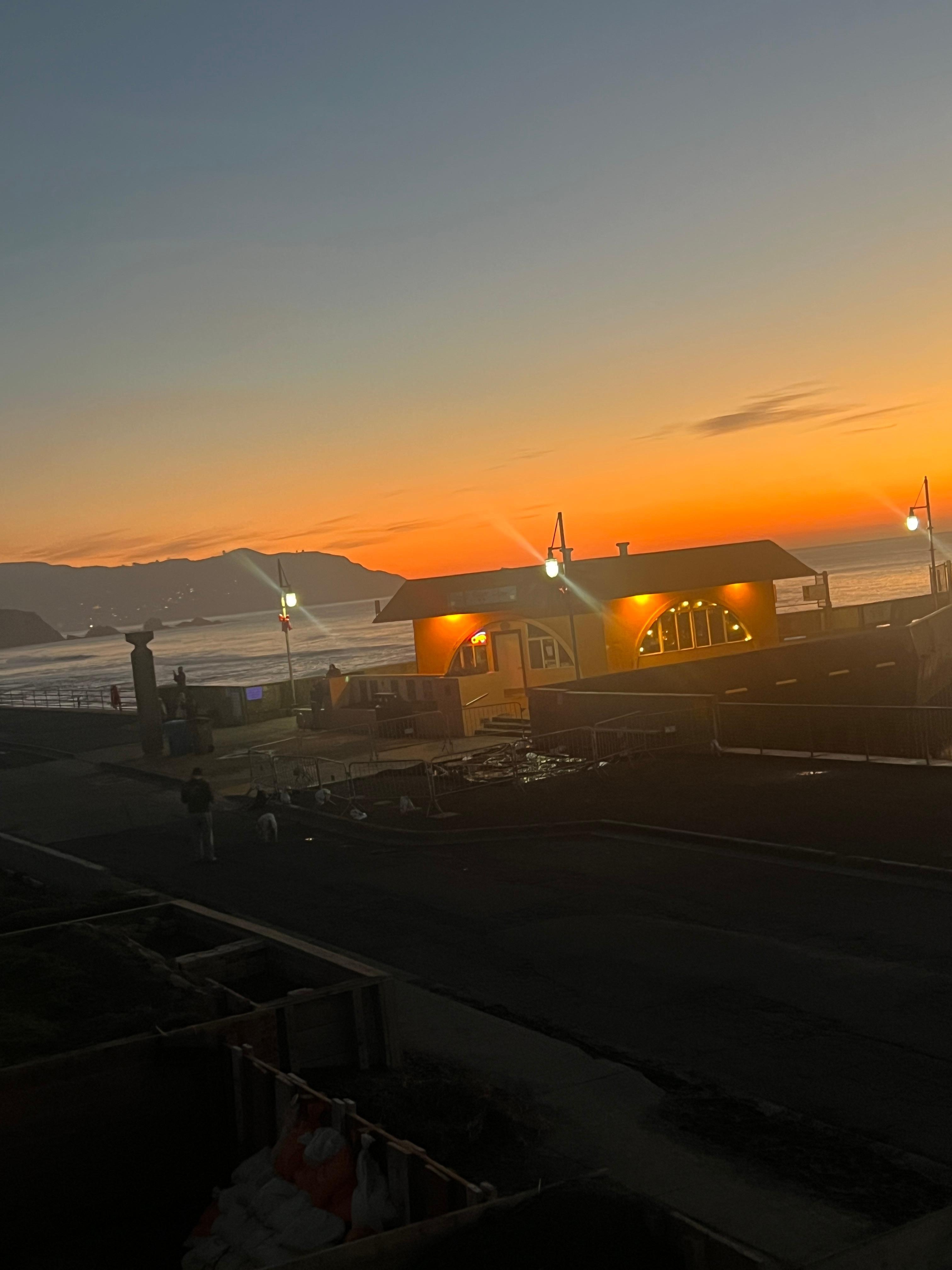 The pier right out the house 