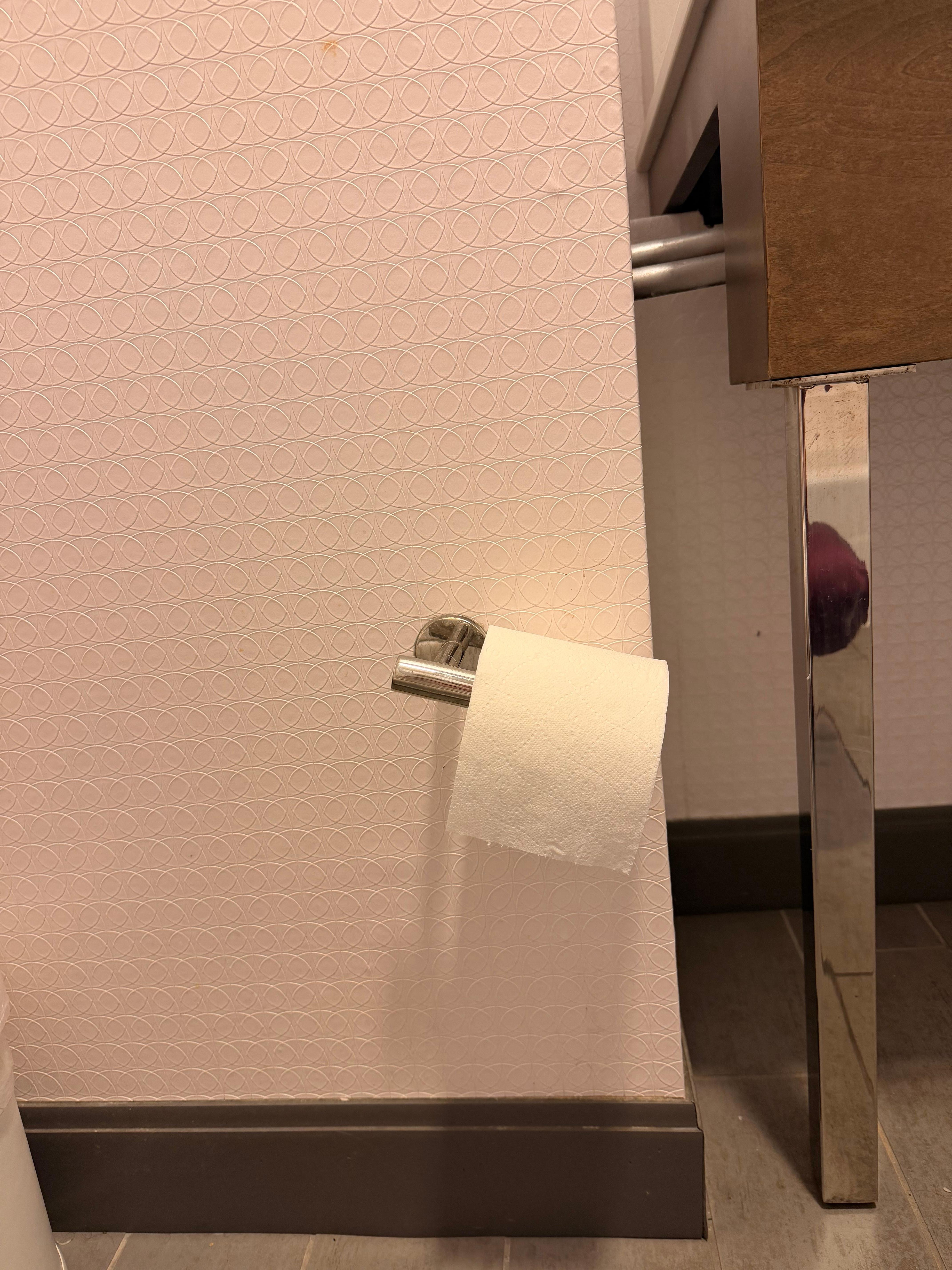 Toilet paper kept falling down